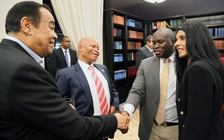 Justice Achmat Jappie Chief Justice Mogoeng Mr Zwelethu Sibiya and Professor Managay Reddi