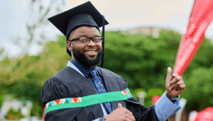 Mr Kitenge Sumbu used his master’s research to improve wastewater treatment solutions.