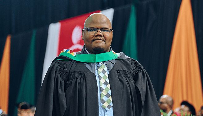 Mr Thabiso Zondi, Master of Science in Engineering graduate.