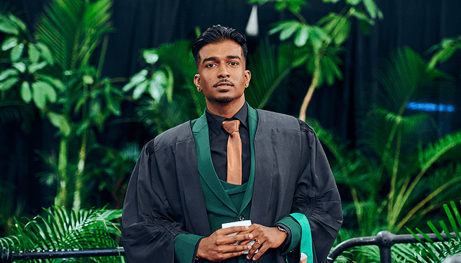 Mr Bikash Jishen Dhurgabarsad, Master of Architecture graduate.