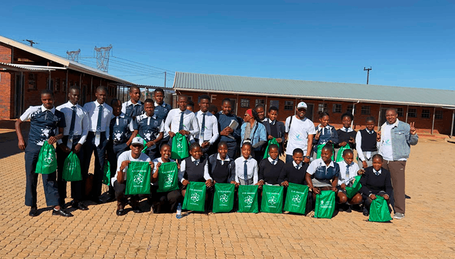 Fundokuhle High School pupils received career guidance material through the Fundikhono Community Projects initiative.